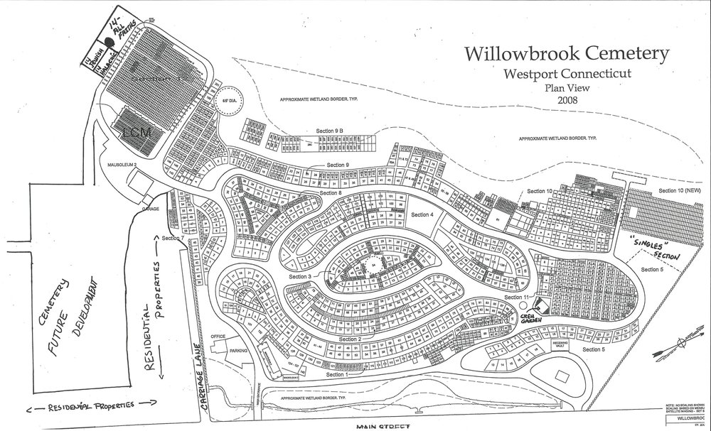 Willowbrook Cemetery Map